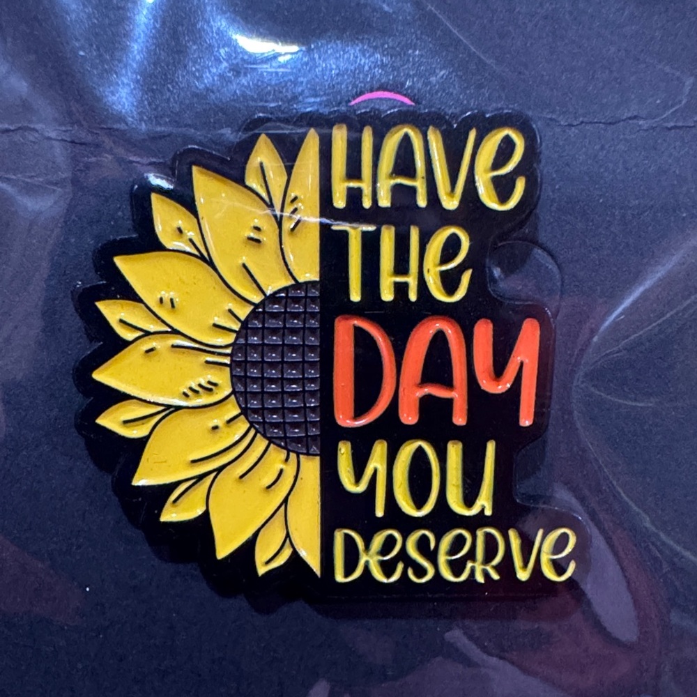 3 for $15 on select pins 
Yellow and Orange Sunflower Brooch